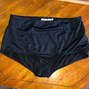 JustFab BRANDNEW black highwaisted bikini bottoms